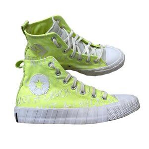 Converse Unt1tl3d Youth Sz 6 W8 Sneakers Not A Chuck All Star Hi Green Volt